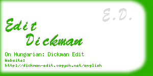 edit dickman business card